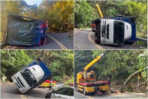 影音/北宜公路突發意外 樹倒車翻超嚇人 交通一度中斷
