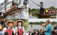 影音/烏石港傳統舟船修復 重返舊址水域試航