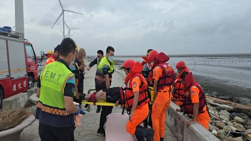 海巡獲報即刻救援暈厥民眾 呼籲颱風期間慎防水域危險