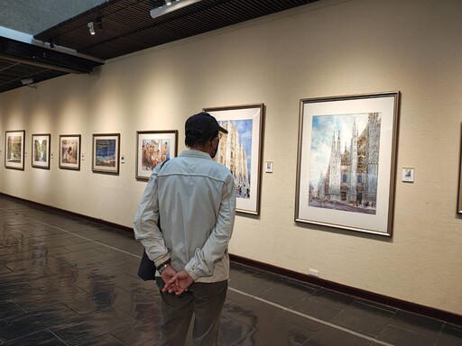 醫師畫家郭宗正水彩創作展即日起在台南市文化中心展開