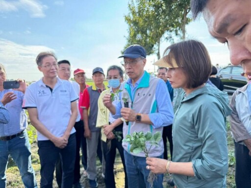 邱議瑩關心紅豆將減產 邀農業部長現場勘災為農民爭取災損補助