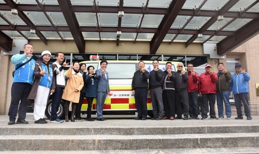 企業捐苗縣消防局精良救護車 提升偏鄉緊急醫療救護能力
