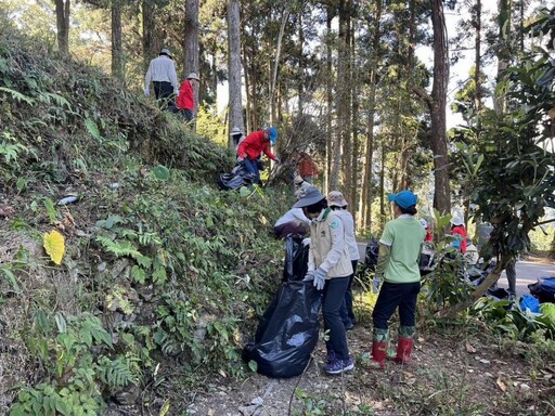 國家森林志工到藤枝 移除外來種澤假霍香薊600公斤