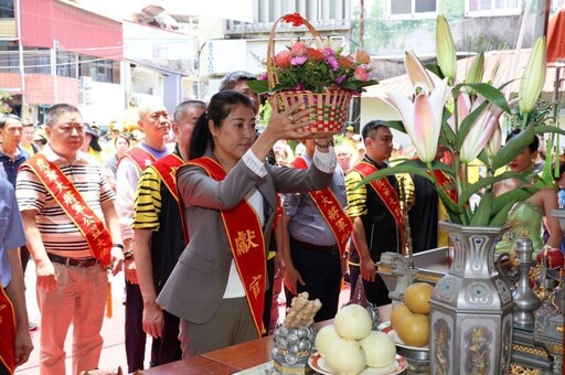 水里虎爺將軍誕辰遶境祈福！許淑華開香主祭感謝信眾公益行善