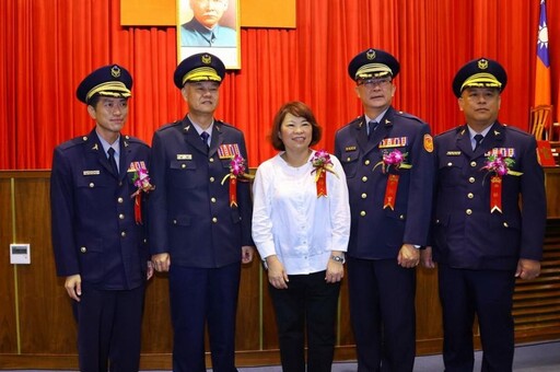 嘉市府警局卸、新任分局長聯合交接典禮 黃敏惠期勉守護嘉園