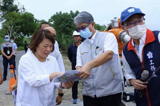 黃敏惠視察防汛整備作為 強化區域聯防及橫向聯繫