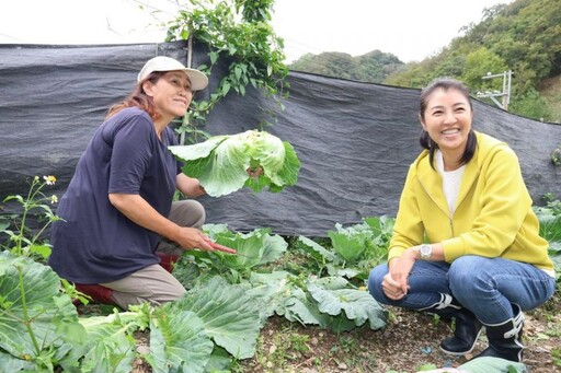 山陀兒颱風陸上警戒 許淑華不畏強風上山關心防災準備