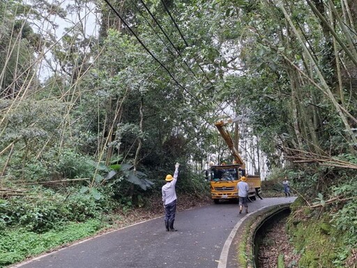 中颱「山陀兒」來襲 台電嘉義區處全力戒備防颱預防災害