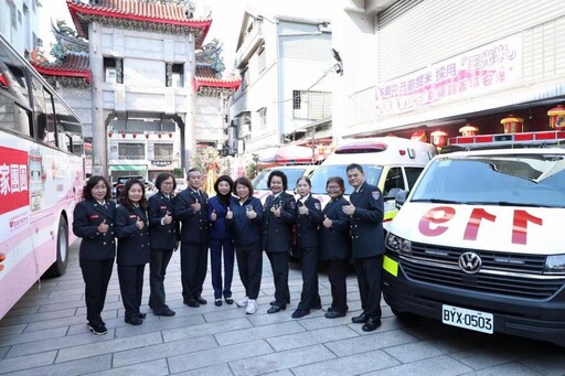 嘉市桃城聖母慈善會捐贈救護車 嘉市消防節祈福暨公益活動