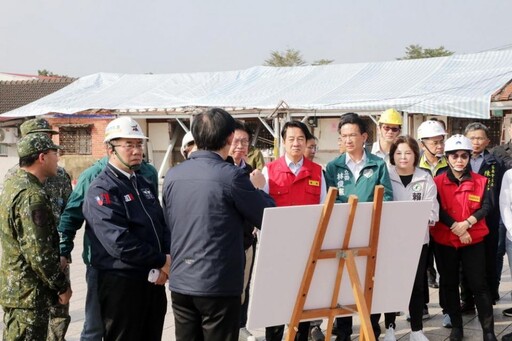 賴總統現勘楠西江家聚落 中央與地方合作盡快修復