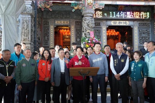 總統賴清德由楊文科陪同參拜池和宮 祈求國泰民安縣運昌隆