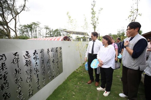 道爺圳上游再造啟用 黃敏惠:建設讓城市壯大 文化讓城市偉大