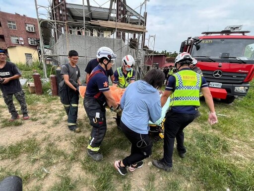 南投縣竹山建築工地 工人遭插入眼窩救護