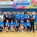 嘉義縣2025議長盃桌球錦標賽 翁章梁、張明達開球
