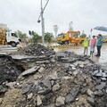 台1線嘉義水上段道路下陷嚴重 翁章梁現場勘查