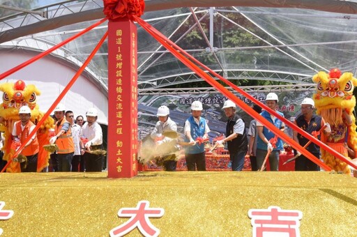 卓榮泰與鍾東錦為國1增設造橋交流道動土 祈福儀式