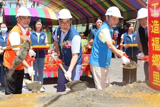 改善中度水汙染 縣長為竹南鎮射流溝水環境改善工程動土開工