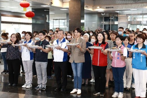 慈濟吉祥月推廣素食護地球 許淑華帶縣府同仁響應