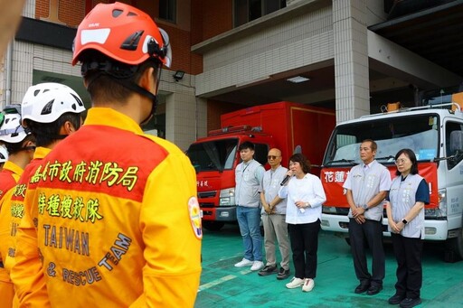 嘉市馳援花蓮災後復原 黃敏惠市長勉勵將專業與溫度送往花蓮