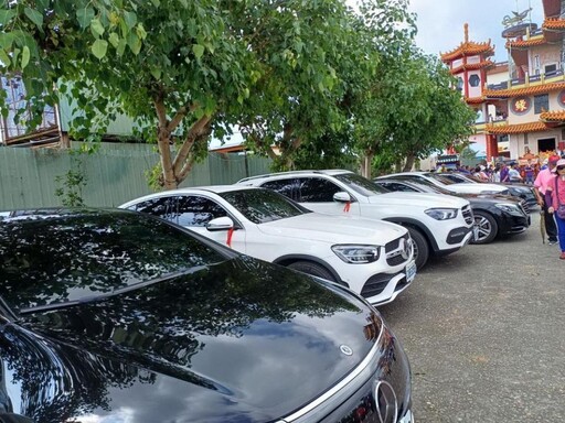 古坑濟聖宮緣濟公廟進香團 前來水上奉天宮濟公廟為花蓮光復鄉祈福