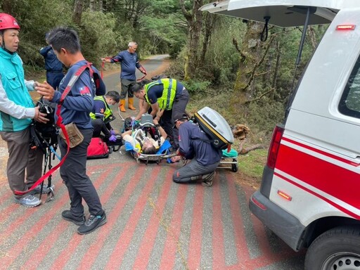 鹿林山莊獨攀山友身體不適OHCA案
