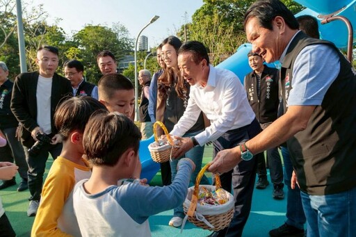 梅山親子公園完工 在地「老幼共融」休閒好去處