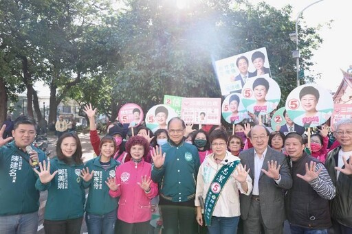 讓民進黨在國會過半 游錫堃懇請竹市民支持林志潔進入立院