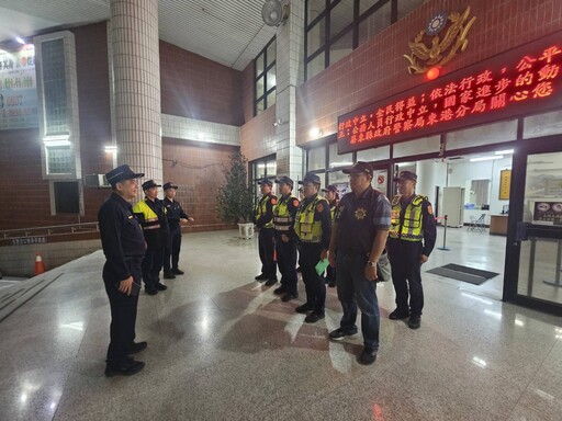 東港警分局執行擴大臨檢強化選舉期間安全