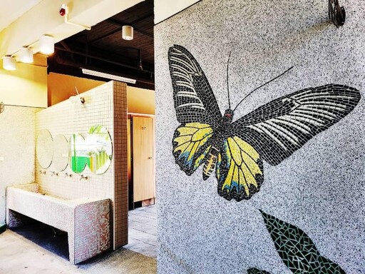 新北推「4K好便所」 文德國小打造「蝴蝶生態主題」廁所 融合自然與美學