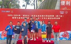 金門參加第7屆海峽兩岸少年兒童游泳聯誼賽 榮獲1金1銀3銅
