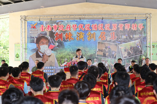 南市軍服務站陪同市府慰勞國軍協助替代役備役役男實彈射擊訓練