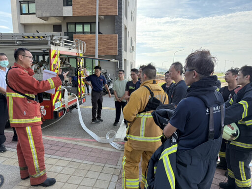 寧消辦高樓地下室火災搶救演練