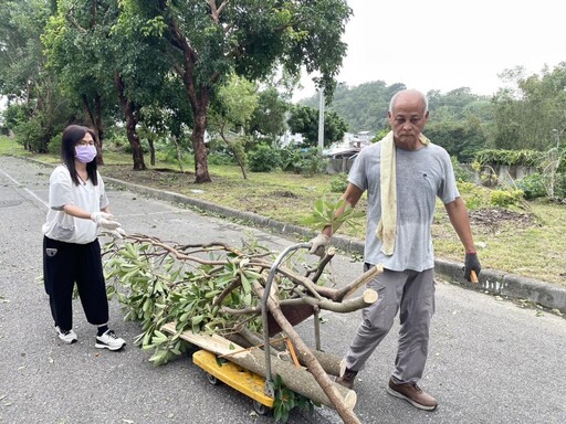 花蓮榮家平安度過颱風天 全體動員展開復原工作