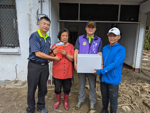 花蓮榮服處慰問康芮颱警報解除後安置返家榮民眷