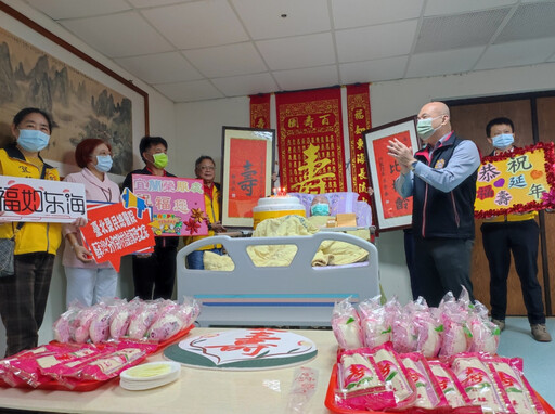 百歲榮民湯小和紀壽 宜蘭榮服處溫馨祝賀