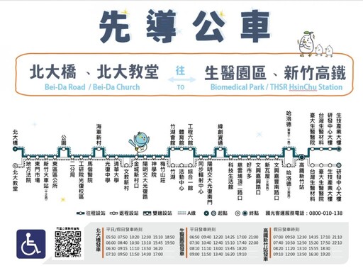 大眾交通暢行、低碳友善運輸 新竹市全電動先導公車12/13正式營運