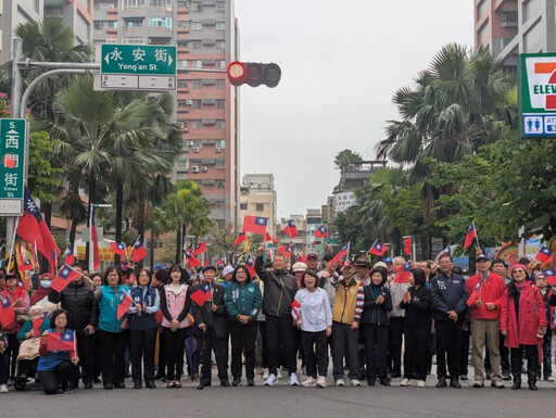 嘉市元旦升旗 嘉義榮服處團隊共襄盛舉