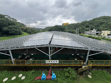 桃園水務局水資中心設太陽能板 今年減少1096噸碳排放量