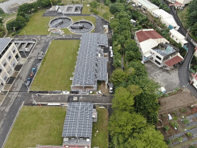 桃園水務局水資中心設太陽能板 今年減少1096噸碳排放量