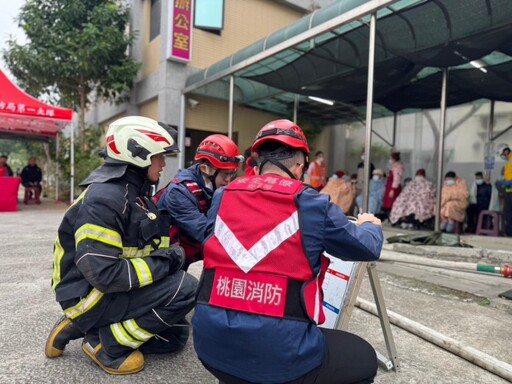 桃消三民分隊舉辦長照機構火警演練 強化「避難弱者」疏散流程