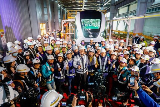 桃捷綠線首列車亮相 目標115年通車