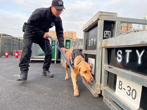 壢警全力守護跨年晚會安全 桃園警犬隊也出動