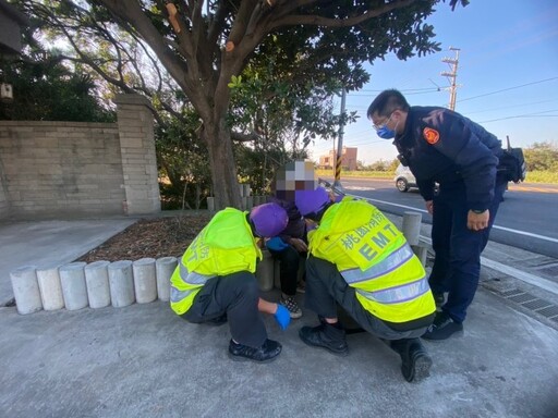 楊梅警寒冬送暖 為弱勢民眾送上愛心物資