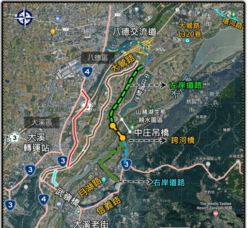 【有片】大溪交通惡夢如何解？桃園工務局長汪在宙曝「跨河橋」計畫