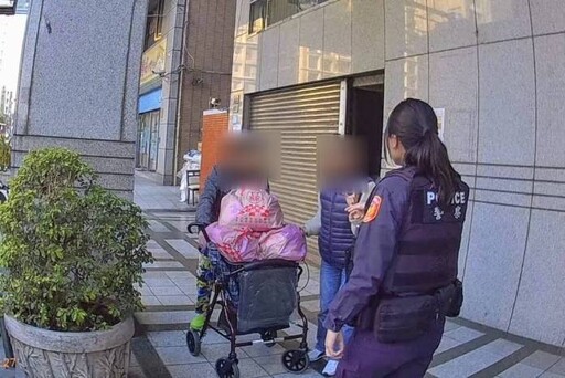 高齡婦寒冬中迷途 蘆竹警暖心助返家