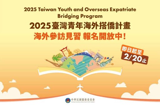 拓展國際視野！僑委會「搭僑計畫」開跑 84機會等你報名