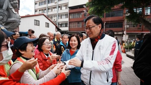 張善政初四參拜楊梅、新屋4宮廟 祈求眾神庇佑市民