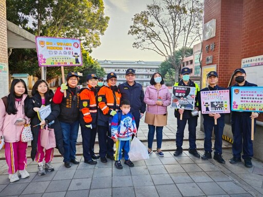 安心上學去！平警執行護童專案 維護校園周邊交通秩序