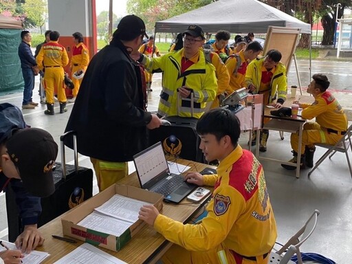 桃園特搜隊辦理演練 強化國際人道救援緊急動員集結機制