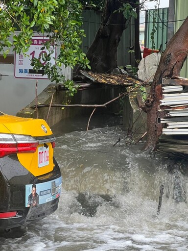 大雨狂炸桃園！八德、龜山多處淹水民眾苦不堪言